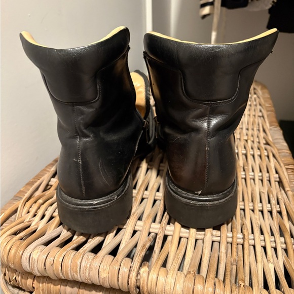 Bally Corigliano Leather Boots Made in Italy - Black 8.5 E | Free Shipping! - Picture 4 of 7